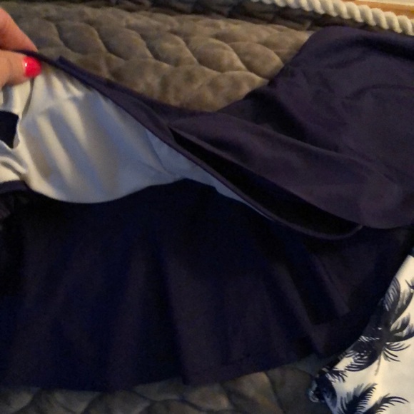 New Palm Tree Bikini size small ruffle top - Picture 2 of 3